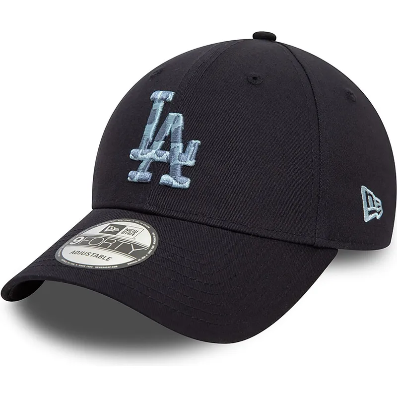 lippikset-kaareva-laivastonsininen-saadettava-nauha-9forty-animal-infill-los-angeles-dodgers-mlb-new-era