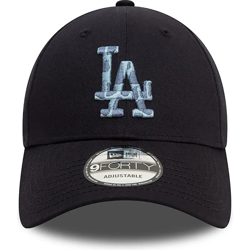 lippikset-kaareva-laivastonsininen-saadettava-nauha-9forty-animal-infill-los-angeles-dodgers-mlb-new-era
