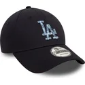 lippikset-kaareva-laivastonsininen-saadettava-nauha-9forty-animal-infill-los-angeles-dodgers-mlb-new-era