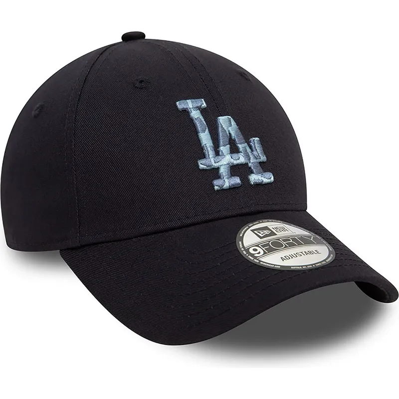 lippikset-kaareva-laivastonsininen-saadettava-nauha-9forty-animal-infill-los-angeles-dodgers-mlb-new-era