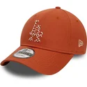 lippikset-kaareva-ruskea-saadettava-nauha-9forty-seasonal-infill-los-angeles-dodgers-mlb-new-era
