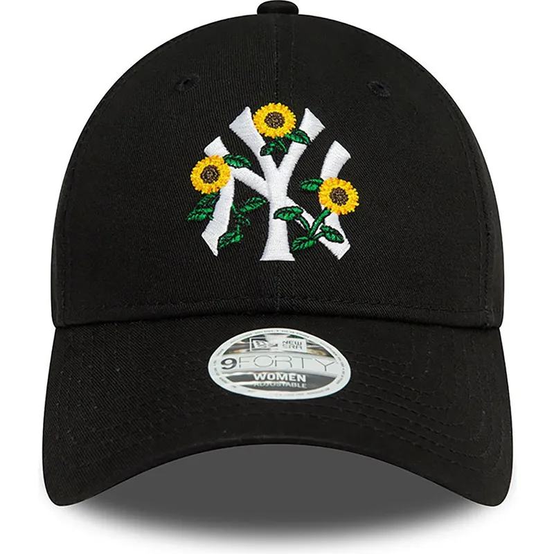 lippikset-kaareva-musta-saadettava-nauha-9forty-floral-new-york-yankees-mlb-new-era