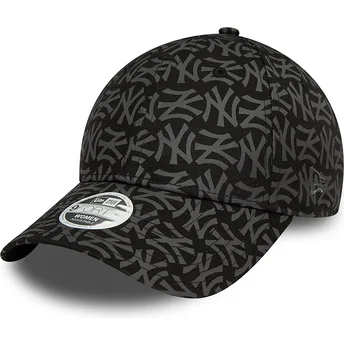 Cap kaareva black adjustable strap 9FORTY Monogram New York Yankees MLB New Era