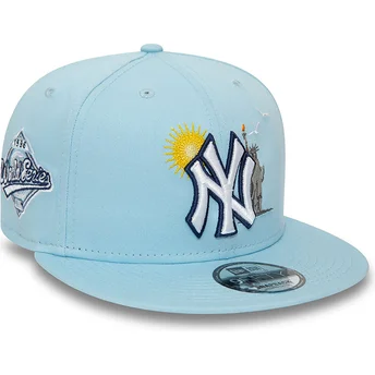 lippikset-littea-sininen-snapback-9fifty-summer-icon-new-york-yankees-mlb-new-era