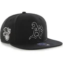 lippikset-littea-musta-snapback-oakland-athletics-mlb-47-brand