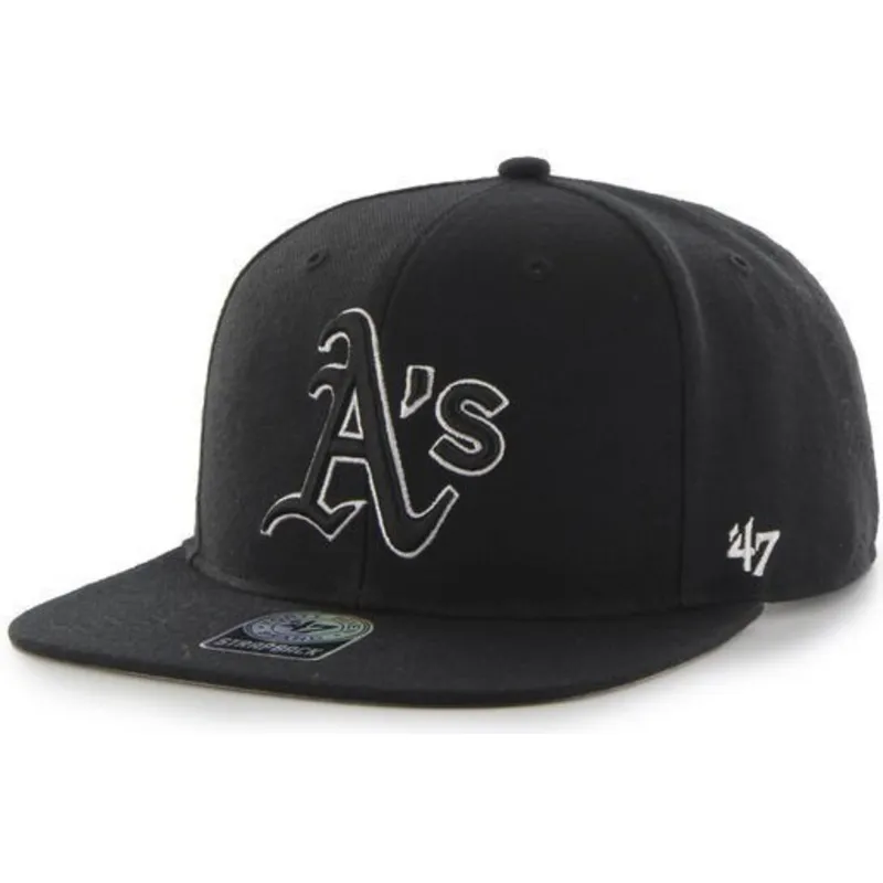 lippikset-littea-musta-snapback-oakland-athletics-mlb-47-brand