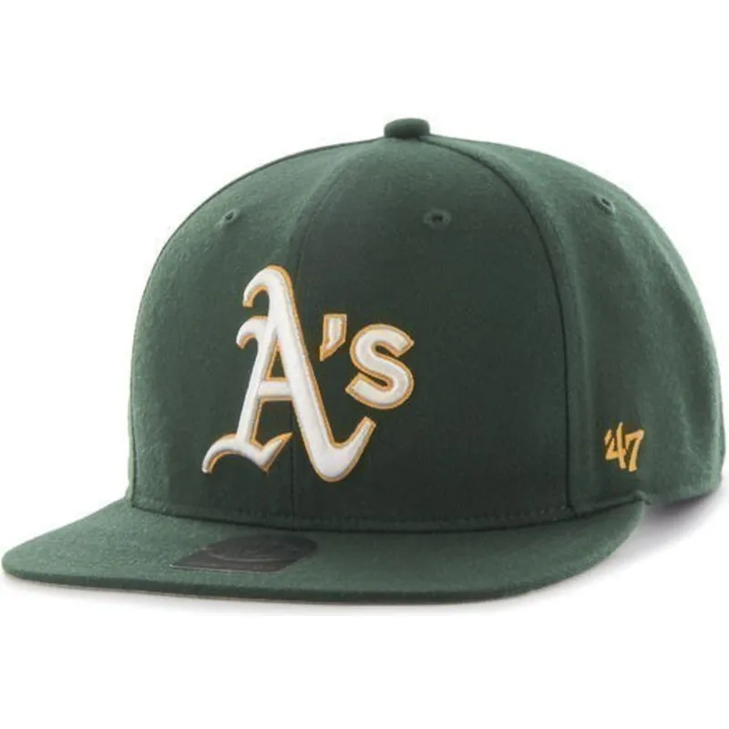 lippikset-littea-vihrea-snapback-oakland-athletics-mlb-47-brand