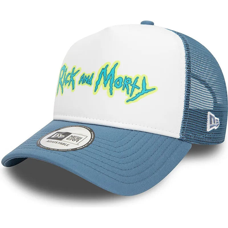 lippikset-kaareva-rekka-sininen-snapback-a-frame-character-rick-y-morty-new-era