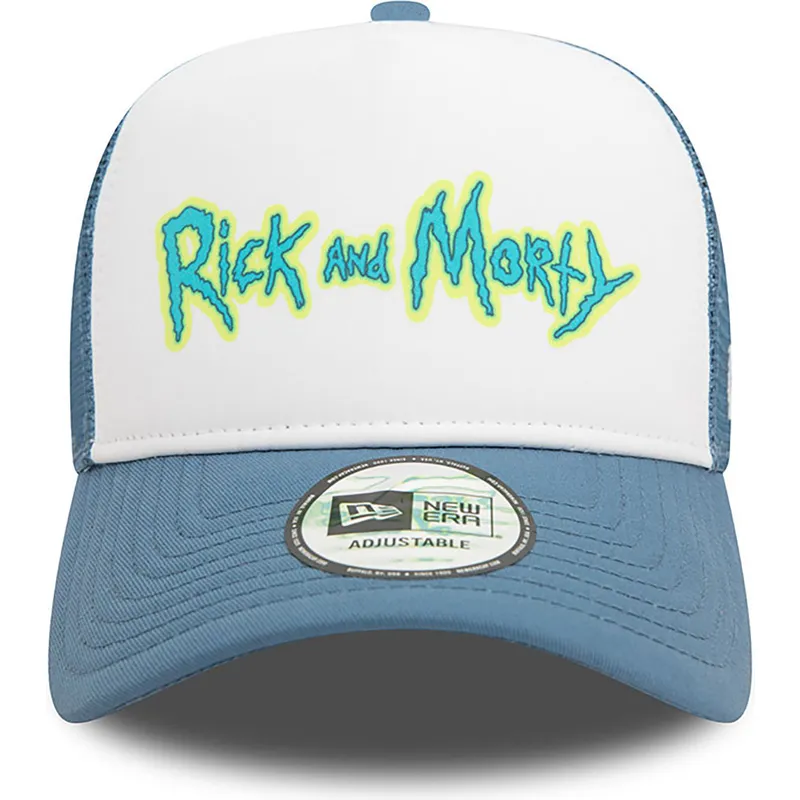 lippikset-kaareva-rekka-sininen-snapback-a-frame-character-rick-y-morty-new-era