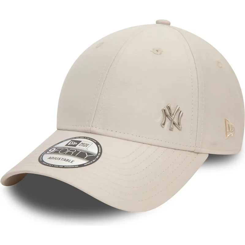 lippikset-kaareva-beige-saadettava-nauha-9forty-flawless-new-york-yankees-mlb-new-era