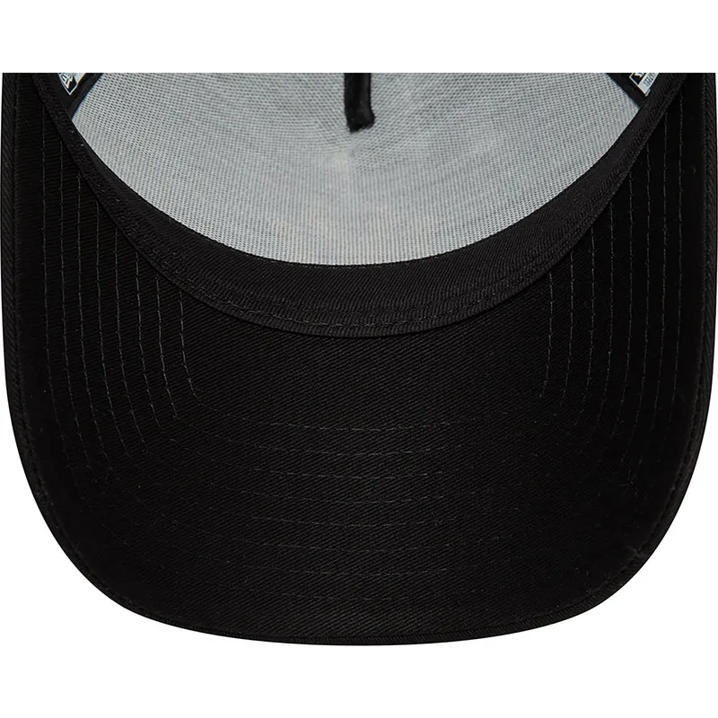 lippikset-kaareva-rekka-musta-snapback-a-frame-metallic-new-york-yankees-mlb-new-era