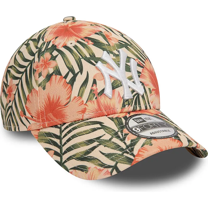lippikset-kaareva-monivarinen-saadettava-nauha-9forty-tropical-new-york-yankees-mlb-new-era