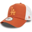 lippikset-kaareva-rekka-ruskea-snapback-a-frame-seasonal-infill-los-angeles-dodgers-mlb-new-era