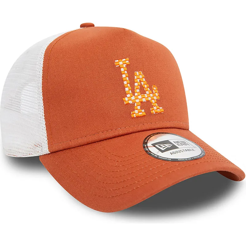 lippikset-kaareva-rekka-ruskea-snapback-a-frame-seasonal-infill-los-angeles-dodgers-mlb-new-era