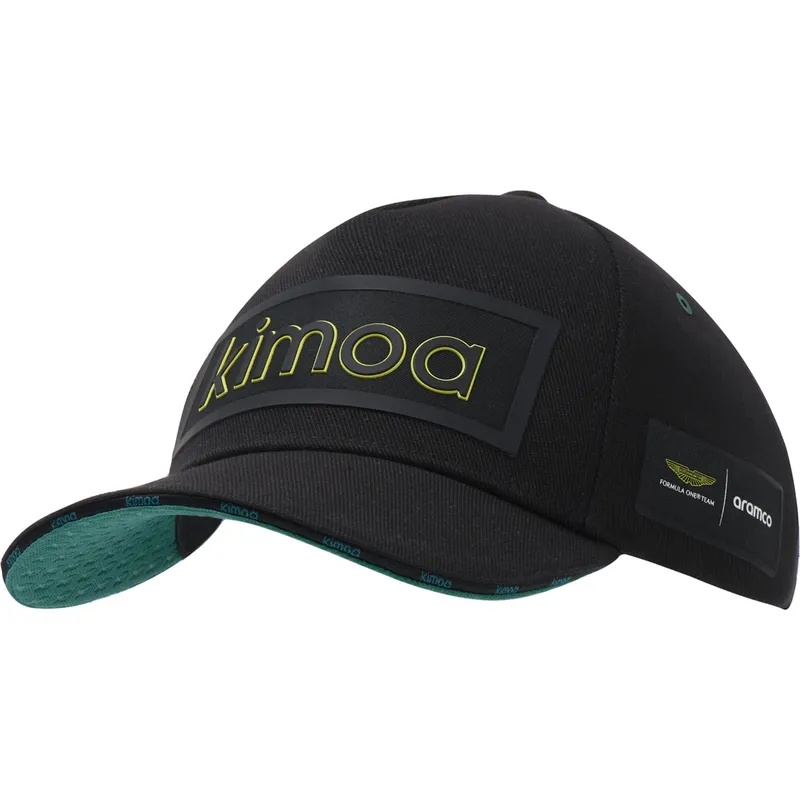 lippikset-kaareva-musta-saadettava-nauha-patch-aston-martin-f1-team-x-kimoa-aston-martin-formula-1-kimoa