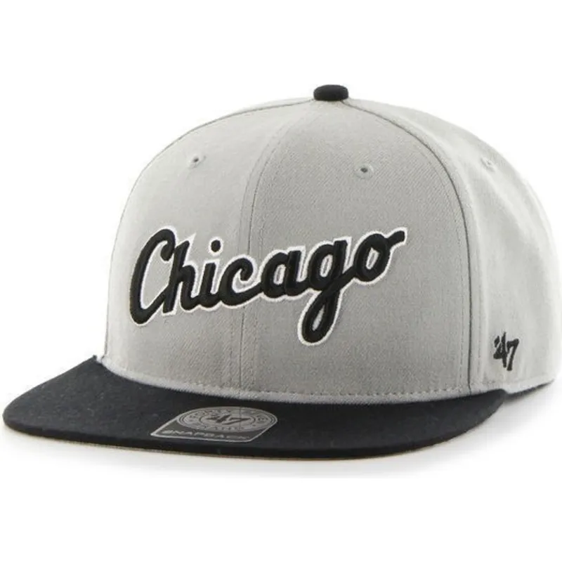 lippikset-littea-harmaa-snapback-letras-chicago-white-sox-mlb-47-brand