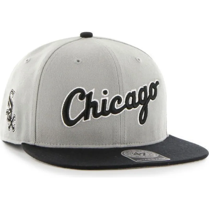 lippikset-littea-harmaa-snapback-letras-chicago-white-sox-mlb-47-brand
