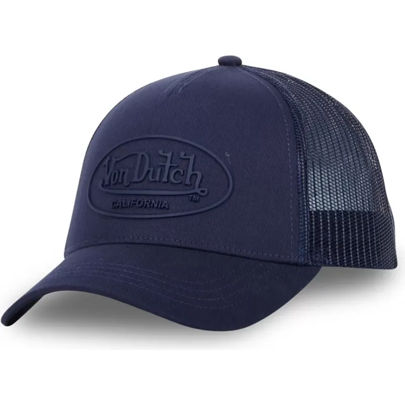 lippikset-kaareva-rekka-laivastonsininen-snapback-log02-von-dutch