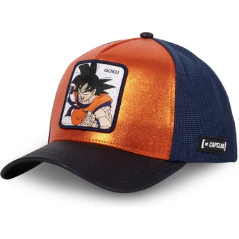 Capslab Son Goku SAV Dragon Ball Orange and Navy Blue Trucker Hat