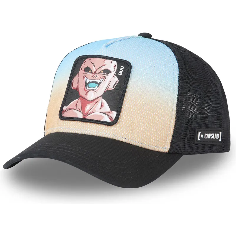 lippikset-kaareva-rekka-monivarinen-snapback-gbuu-kid-buu-dragon-ball-capslab