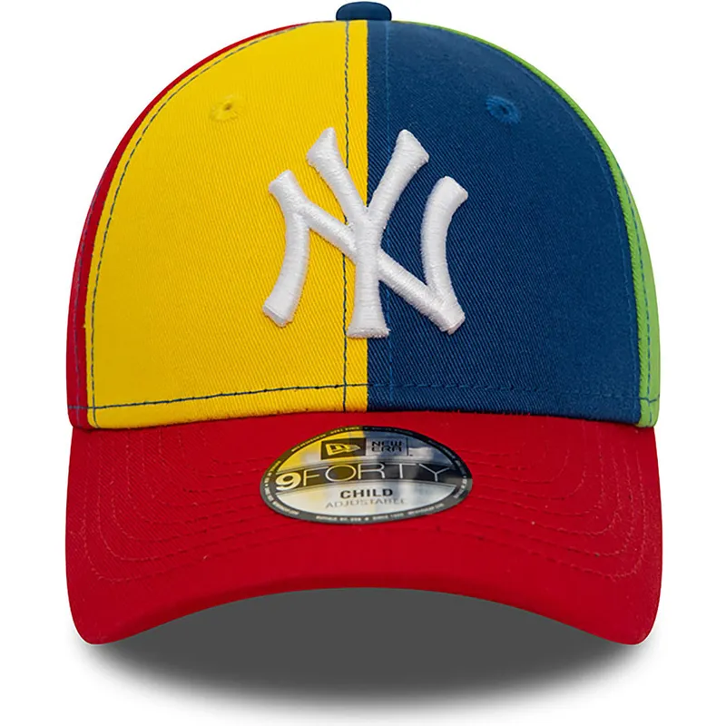 lippikset-kaareva-monivarinen-saadettava-nauha-lapsille-9forty-block-new-york-yankees-mlb-new-era