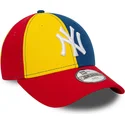 lippikset-kaareva-monivarinen-saadettava-nauha-lapsille-9forty-block-new-york-yankees-mlb-new-era