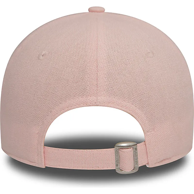 cap-kaareva-pink-adjustable-strap-9forty-linen-new-york-yankees-mlb-new-era cap-kaareva-pink-adjustable-strap-9forty-linen-new-york-yankees-mlb-new-era