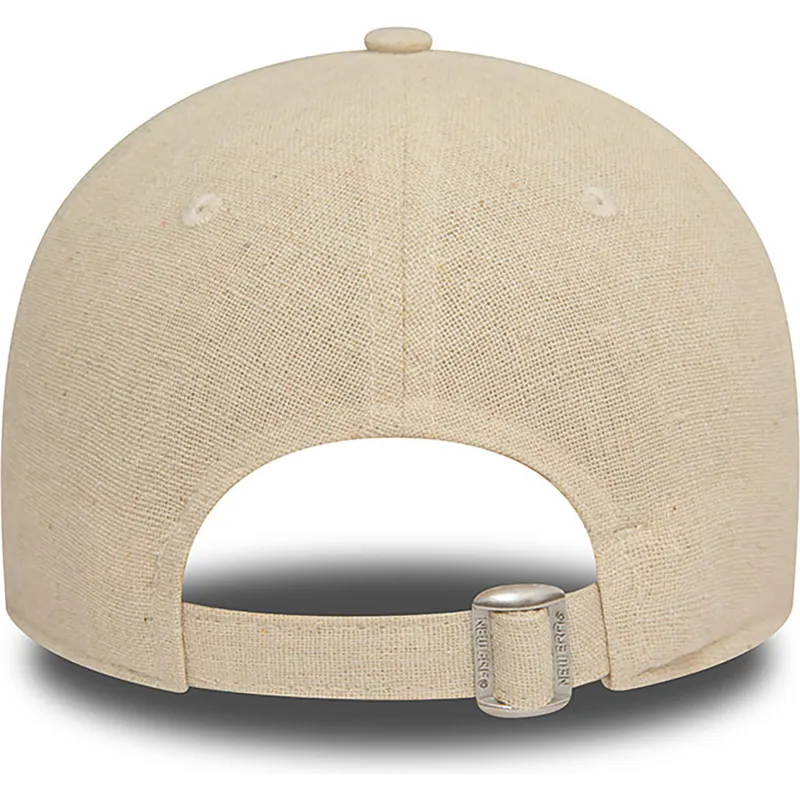 lippikset-kaareva-beige-saadettava-nauha-9forty-linen-new-york-yankees-mlb-new-era