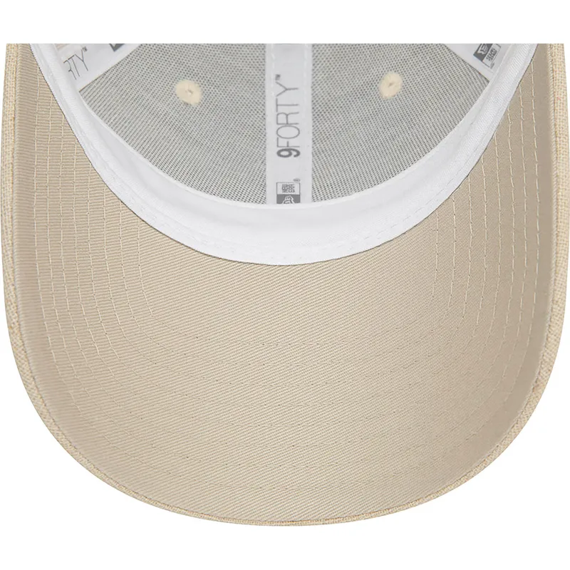 lippikset-kaareva-beige-saadettava-nauha-9forty-linen-new-york-yankees-mlb-new-era