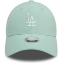 lippikset-kaareva-vihrea-saadettava-nauha-9forty-linen-los-angeles-dodgers-mlb-new-era