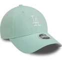 lippikset-kaareva-vihrea-saadettava-nauha-9forty-linen-los-angeles-dodgers-mlb-new-era