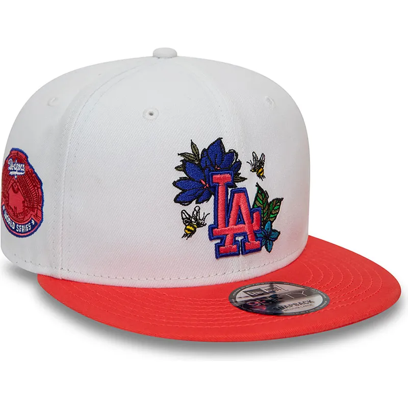 lippikset-littea-punainen-snapback-9fifty-floral-los-angeles-dodgers-mlb-new-era