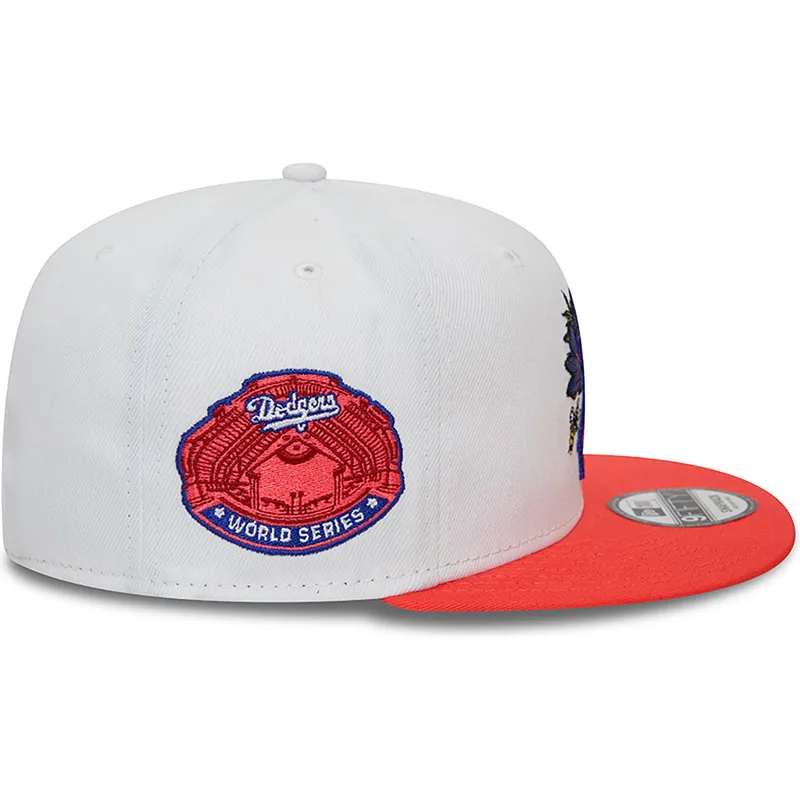 lippikset-littea-punainen-snapback-9fifty-floral-los-angeles-dodgers-mlb-new-era