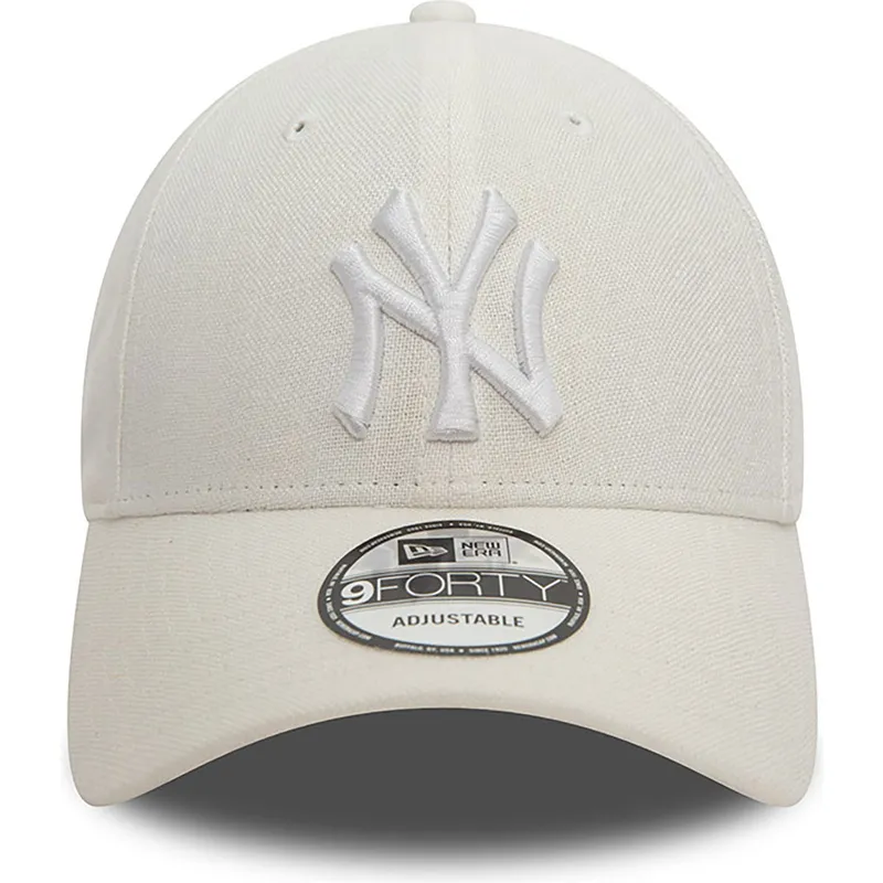 lippikset-kaareva-valkoinen-saadettava-nauha-9forty-linen-new-york-yankees-mlb-new-era