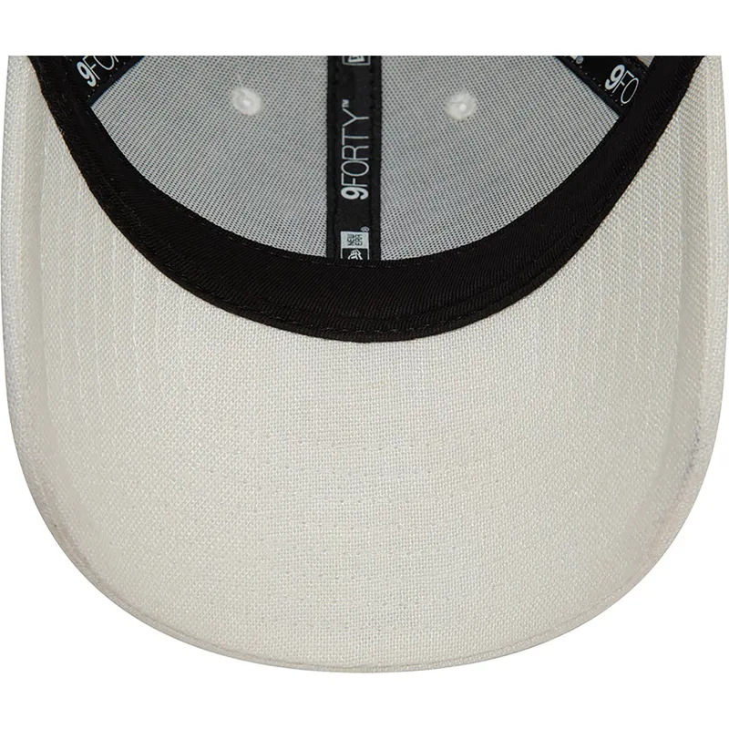 lippikset-kaareva-valkoinen-saadettava-nauha-9forty-linen-new-york-yankees-mlb-new-era