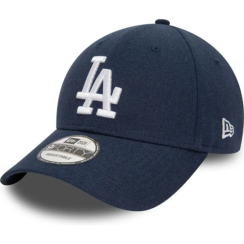 lippikset-kaareva-laivastonsininen-saadettava-nauha-9forty-linen-los-angeles-dodgers-mlb-new-era