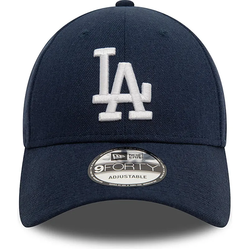 lippikset-kaareva-laivastonsininen-saadettava-nauha-9forty-linen-los-angeles-dodgers-mlb-new-era