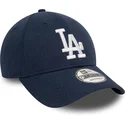 lippikset-kaareva-laivastonsininen-saadettava-nauha-9forty-linen-los-angeles-dodgers-mlb-new-era