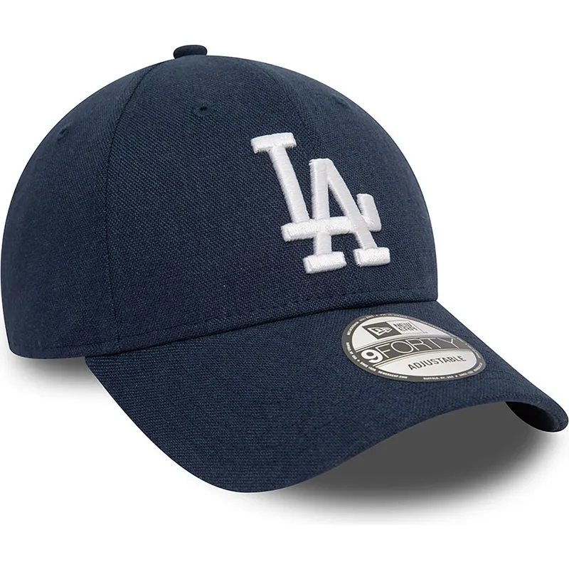 lippikset-kaareva-laivastonsininen-saadettava-nauha-9forty-linen-los-angeles-dodgers-mlb-new-era