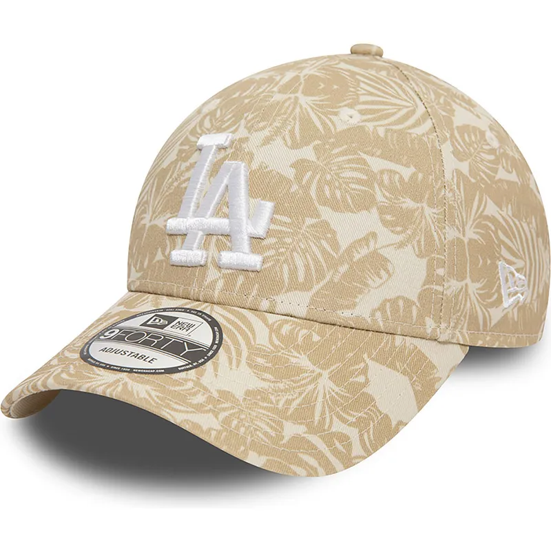 lippikset-kaareva-ruskea-saadettava-nauha-9forty-summer-all-over-print-los-angeles-dodgers-mlb-new-era
