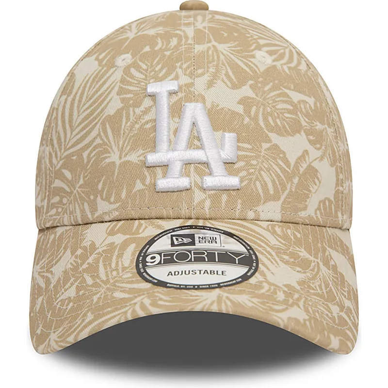 lippikset-kaareva-ruskea-saadettava-nauha-9forty-summer-all-over-print-los-angeles-dodgers-mlb-new-era