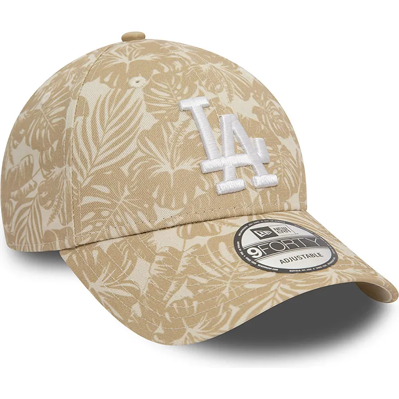 lippikset-kaareva-ruskea-saadettava-nauha-9forty-summer-all-over-print-los-angeles-dodgers-mlb-new-era