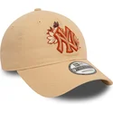 lippikset-kaareva-ruskea-saadettava-nauha-9twenty-floral-new-york-yankees-mlb-new-era
