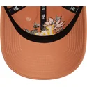 lippikset-kaareva-ruskea-saadettava-nauha-9twenty-floral-los-angeles-dodgers-mlb-new-era