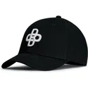 lippikset-kaareva-musta-saadettava-nauha-baseball-peach-oblack