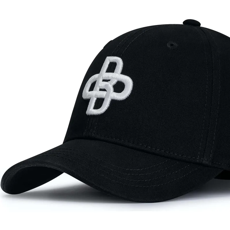 lippikset-kaareva-musta-saadettava-nauha-baseball-peach-oblack