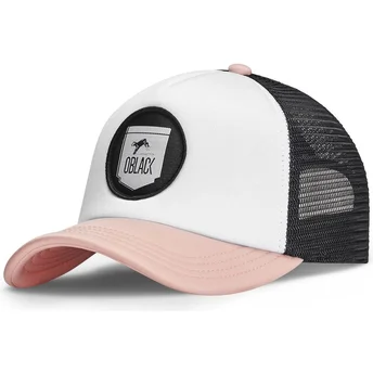 Lippikset kaareva rekka vaaleanpunainen snapback Oblack