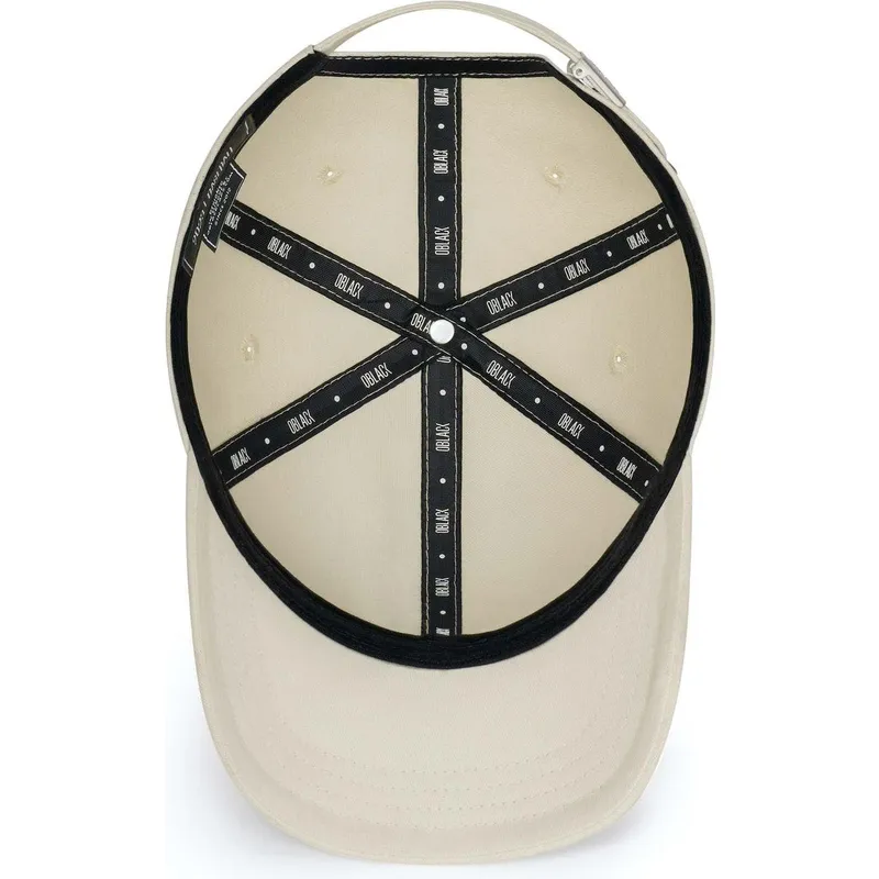 cap-kaareva-beige-adjustable-strap-oblack