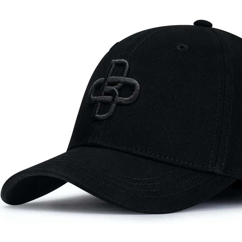 lippikset-kaareva-musta-saadettava-nauha-baseball-peach-oblack