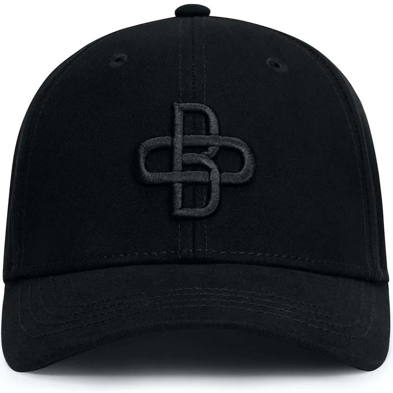 lippikset-kaareva-musta-saadettava-nauha-baseball-peach-oblack